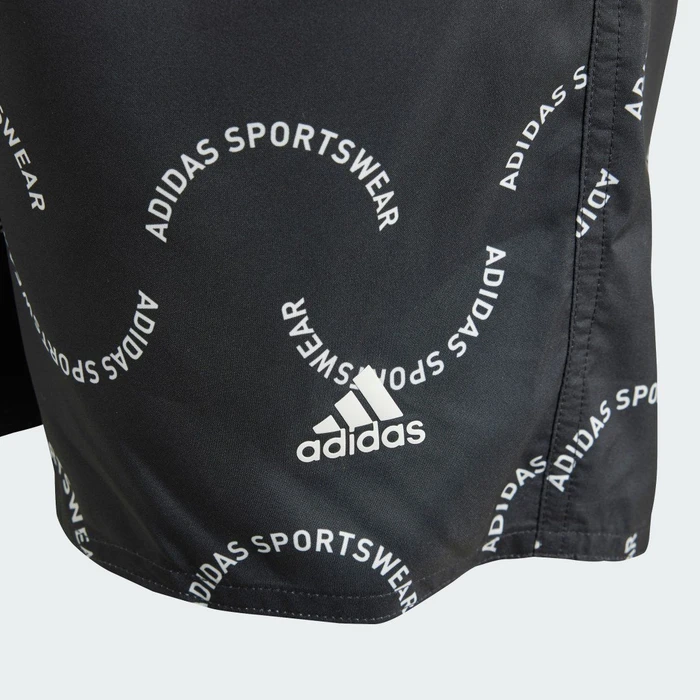 adidas Sportswear Wave Print CLX Badeshorts black/off white (Junior)