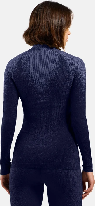 Odlo Blackcomb Baselayer Half Zip Funktionsshirt langarm skipper blue (Damen)