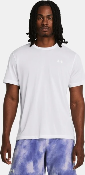 Under Armour Launch Funktionsshirt kurzarm white/reflective (Herren)