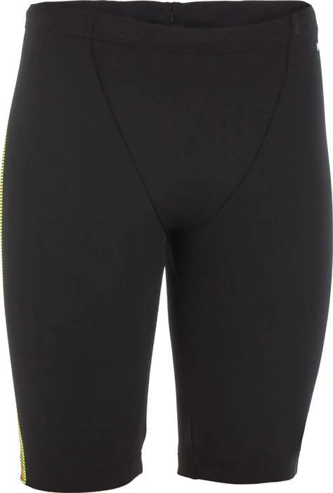 Nabaiji Jammer Badehose schwarz/neongelb (Junior)