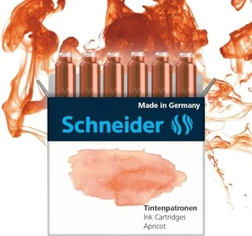 Schneider Pastell Standard-Tintenpatrone apricot, 6er-Pack