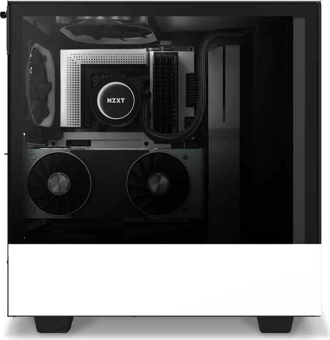 NZXT H510 Elite, weiß, Glasfenster