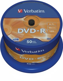 Verbatim DVD-R 4.7GB, 16x, 50er Spindel