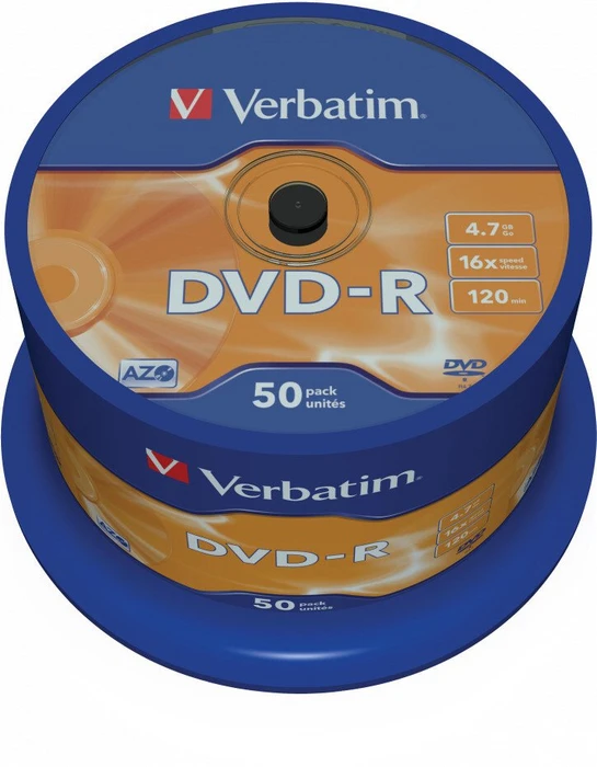 Verbatim DVD-R 4.7GB, 16x, 50er Spindel