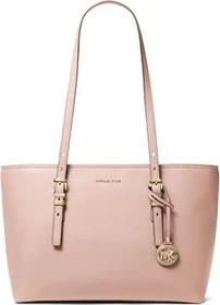 Michael Kors Quinn Medium aus gekrispeltem Leder Shopper soft pink