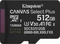Kingston Canvas Select Plus Gen3 R150 512GB, UHS-I U3, A1, Class 10 Vorschaubild