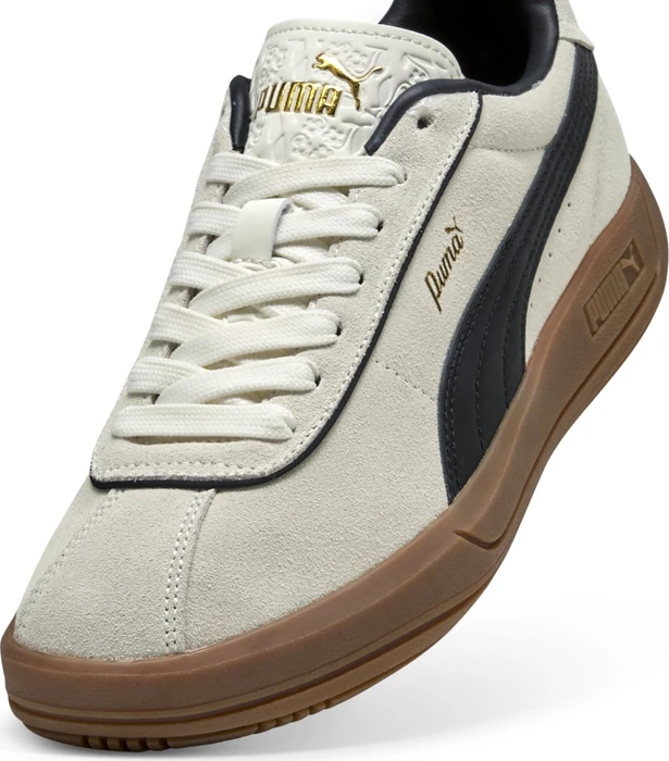 Puma Club Klassika Wildleder warm white/puma black/puma gold (Damen)