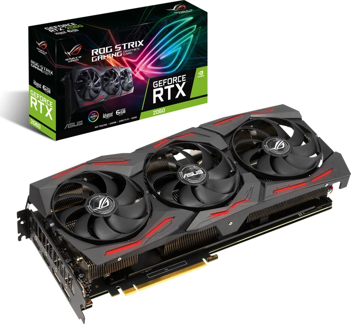 ASUS ROG Strix GeForce RTX 2060 Advanced EVO, ROG-STRIX-RTX2060-A6G-EVO-GAMING, 6GB GDDR6, 2x HDMI, 2x DP