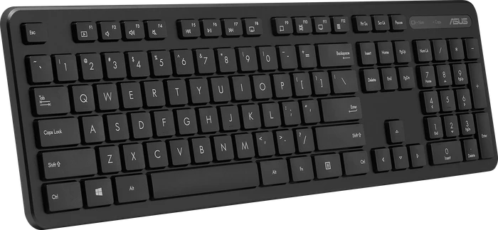 ASUS CW100 Wireless Keyboard and Mouse Set, schwarz, USB, DE