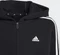 adidas Essentials 3-Streifen Fleece Hoodie schwarz/weiß (Junior) Vorschaubild