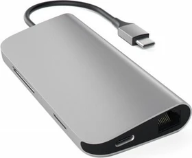 Satechi Aluminium Type-C Multi-Port Adapter 4K, grau, USB-C 3.0 (ST-TCMAM)
