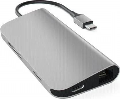 Satechi Aluminium Type-C Multi-Port Adapter 4K, grau, USB-C 3.0