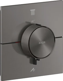 Hansgrohe Axor ShowerSelect ID eckig Thermostat für 2 Verbraucher brushed black chrome