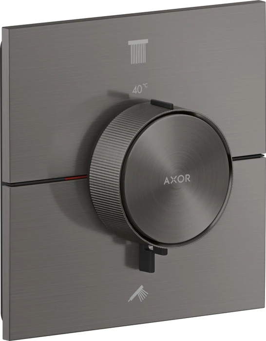 Hansgrohe Axor ShowerSelect ID eckig Thermostat für 2 Verbraucher brushed black chrome