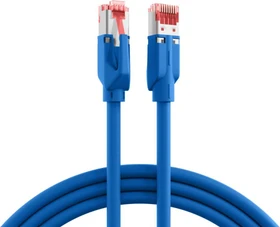 EFB Elektronik TM21 UC900 Patchkabel, Cat7/Cat6a, S/FTP, RJ-45/RJ-45, 0.15m, blau