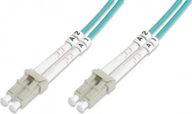 Digitus LWL Duplex Kabel, OM3, 2x LC Stecker/2x LC Stecker, 20m, türkis