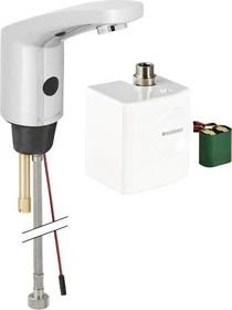 Geberit Typ 185 Waschtischarmatur mit Generatorbetrieb hochglanz-verchromt