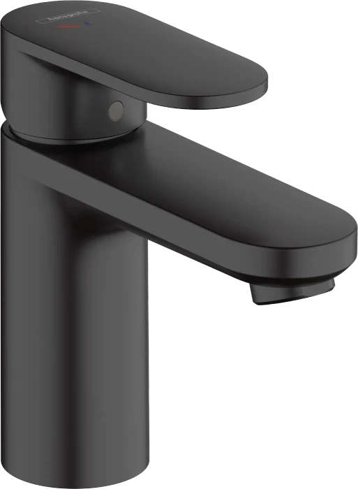Hansgrohe Vernis Blend Einhebel-Waschtischmischer 100 CoolStart mit Zugstangen-Ablaufgarnitur mattschwarz