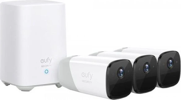eufy eufyCam 2 Pro 3-Kameras, inkl. HomeBase, Set