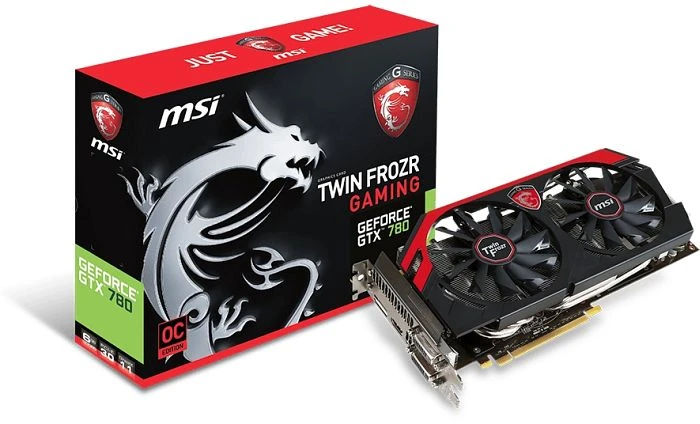 MSI GeForce GTX 780, N780 TF 6GD5/OC Twin Frozr Gaming, 6GB GDDR5, 2x DVI, HDMI, DP