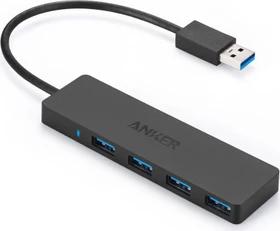 Anker Ultra Slim USB-Hub, 4x USB-A 3.0, USB-A 3.0 [Stecker] (AK-848061019520)