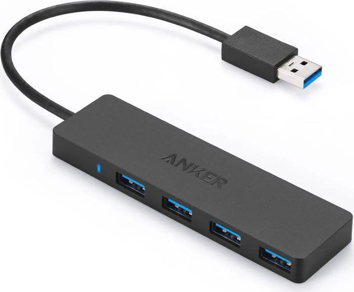 Anker Ultra Slim USB-Hub, 4x USB-A 3.0, USB-A 3.0 [Stecker]