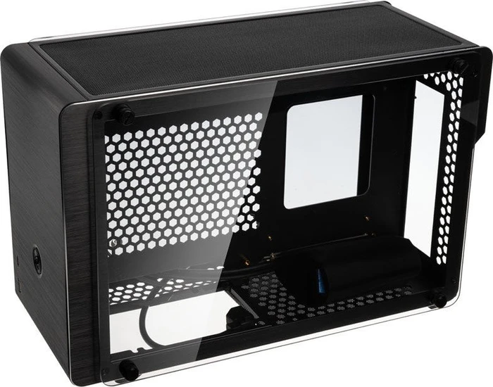 Raijintek Ophion, schwarz, Glasfenster, Mini-ITX