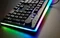 i-Rocks K71M, LEDs RGB, schwarz/weiß, Gateron BROWN, USB, US Vorschaubild