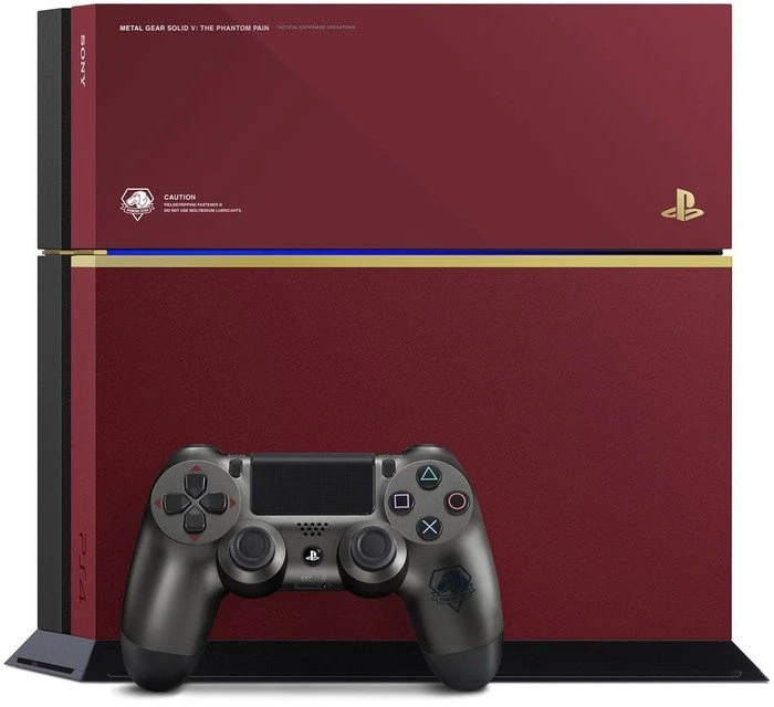 Sony PlayStation 4 - 500GB Metal Gear Solid V: The Phantom Pain Limited Edition Bundle rot/schwarz