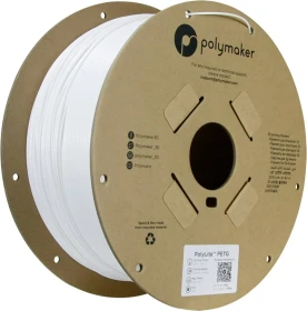 Polymaker PolyLite PETG, weiß, Spule, 1.75mm, 3.00kg