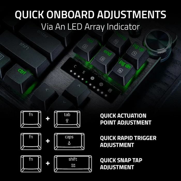 Razer Huntsman V3 Pro Tenkeyless 8KHz, schwarz, LEDs RGB, Razer Analog Optical Switch Gen-2, USB, US