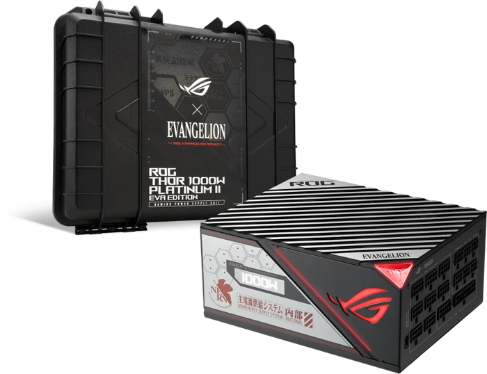 ASUS ROG Thor Platinum II EVA Edition, ROG-THOR-1000P2-EVA-GAMING, 1000W, ATX 2.4, mit 16-Pin PCIe 5.0 Kabel