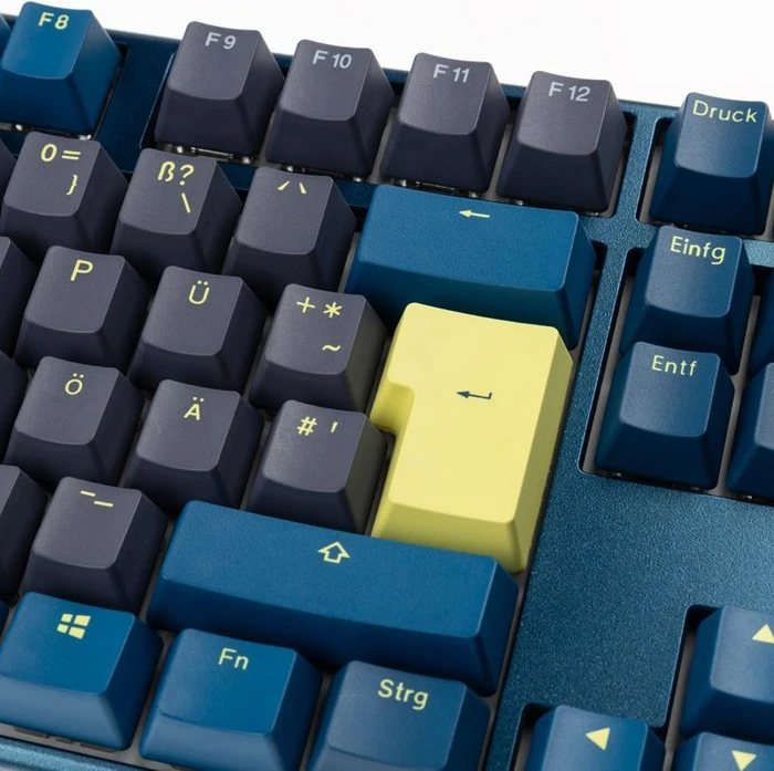 Ducky One 3 DayBreak PBT blau, LEDs RGB, MX RGB CLEAR, USB, DE