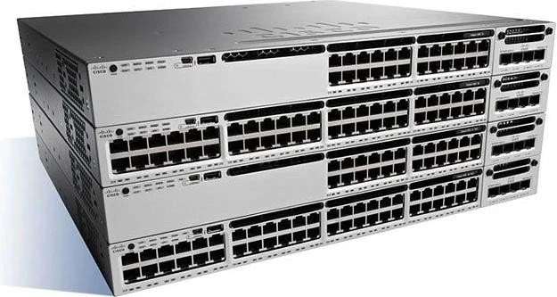 Cisco Catalyst 3850 IP Base Rackmount Gigabit Managed Stacking Switch, 24x RJ-45, 1x Erweiterungsslot, 435W PoE+