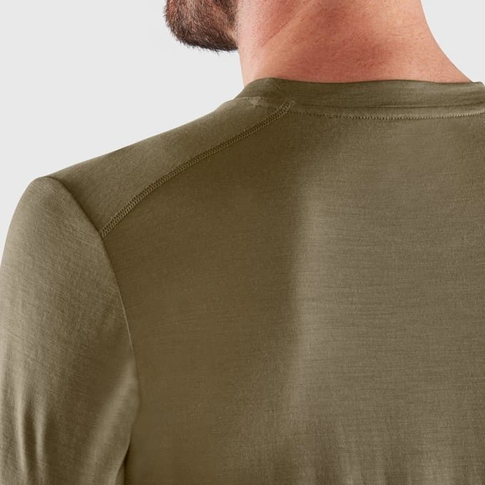 Fjällräven Abisko Wool Funktionsshirt kurzarm light olive (Herren)