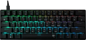 White Shark SHINOBI 2, schwarz, LEDs RGB, hot-swap, BLUE Switches, USB, US (SHINOBI-2-B-US-BLUE)