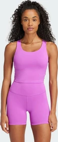 adidas All Me Medium-Support Long Line Bra Tanktop Sport-BH purple burst (Damen)