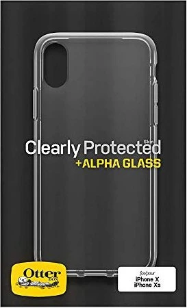 Otterbox Clearly Protected Skin + Alpha Glass für Apple iPhone XS transparent