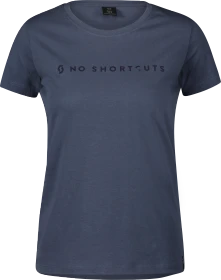 Scott No Shortcuts T-Shirt kurzarm metal blue (Damen)