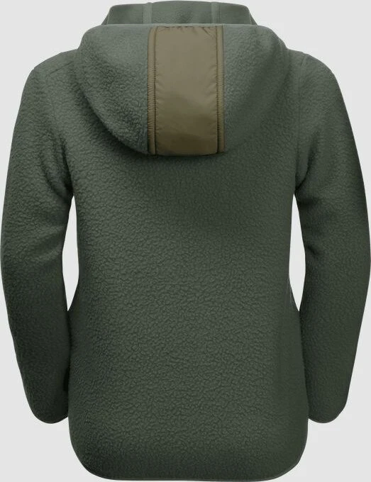 Jack Wolfskin Ice Cloud Hood Jacke thyme green (Junior)
