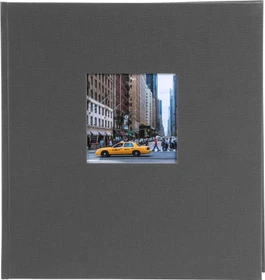 Goldbuch Buch Fotoalbum Bella Vista 30x31 weiße Seiten grau