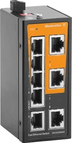Weidmüller ELB-Series Industrial Railmount Switch, 8x RJ-45 (IE-SW-ELB-08-8TX / 2828550000)