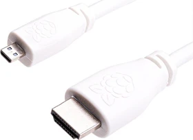 Raspberry Pi 4 Official Micro HDMI 2.0 Adapter Cable, 1m, weiß