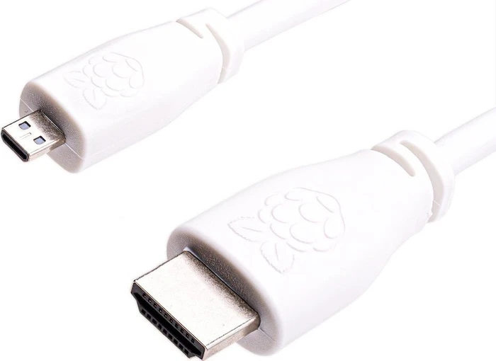 Raspberry Pi 4 Official Micro HDMI 2.0 Adapter Cable, 1m, weiß