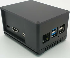 Gehäuse ecoPI PRO HP für ROCK Pi 4, schwarz