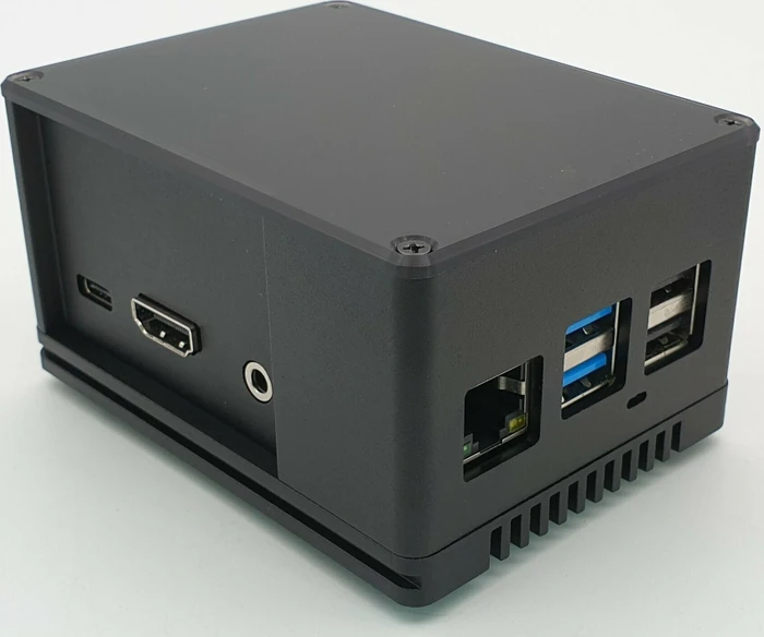 Gehäuse ecoPI PRO HP für ROCK Pi 4, schwarz