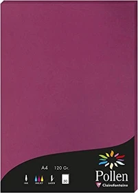 Clairefontaine Pollen Universalpapier himbeere, A4, 120g/m², 50 Blatt