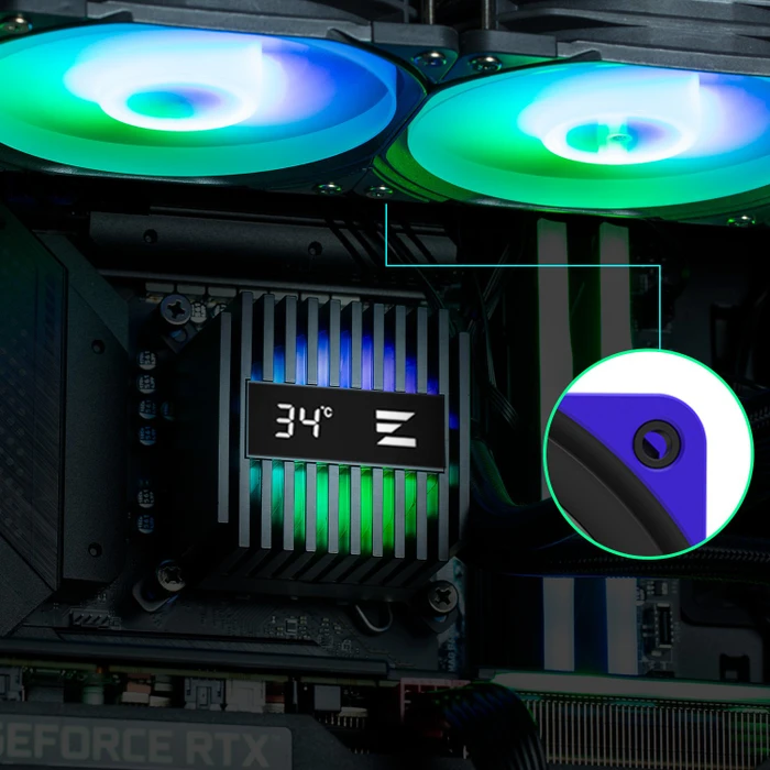 Zalman Alpha2 A24 ARGB schwarz, 240mm