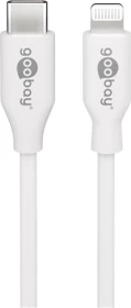 Wentronic Goobay Lightning/USB-C Lade- und Synchronisationskabel 2.0m Retail Polybag weiß