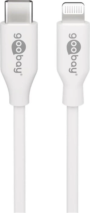 Wentronic Goobay Lightning/USB-C Lade- und Synchronisationskabel 2.0m Retail Polybag weiß